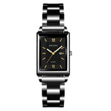 Luxury Square Gold Quartz Couple Watches