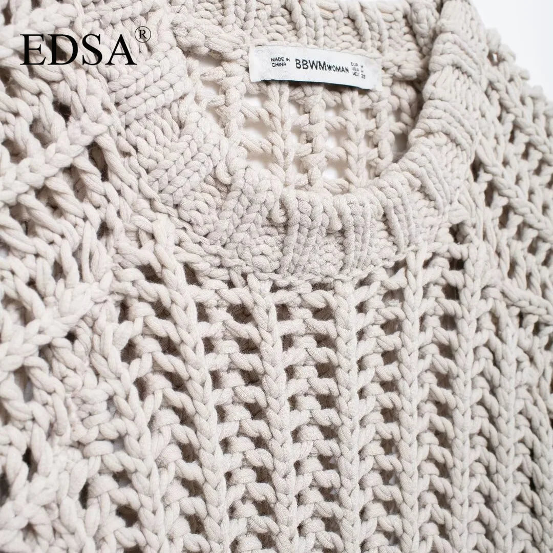 Women's Chunky Knit Cropped Sweater