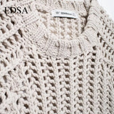 Women's Chunky Knit Cropped Sweater