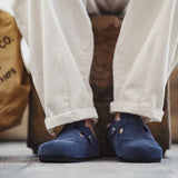 Men Blue Mule Shoes