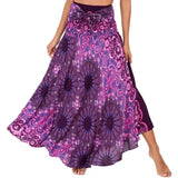 Women Vintage Plaid Button Midi Skirt