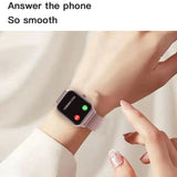 LEMWO LT10 Smart Watch 2024 displaying a call interface on a wrist, showcasing its Bluetooth and fitness tracking features.