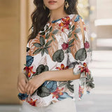 Women Polka Dot Oversize Tunic Top