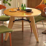 Solid Wood Round Dining Table