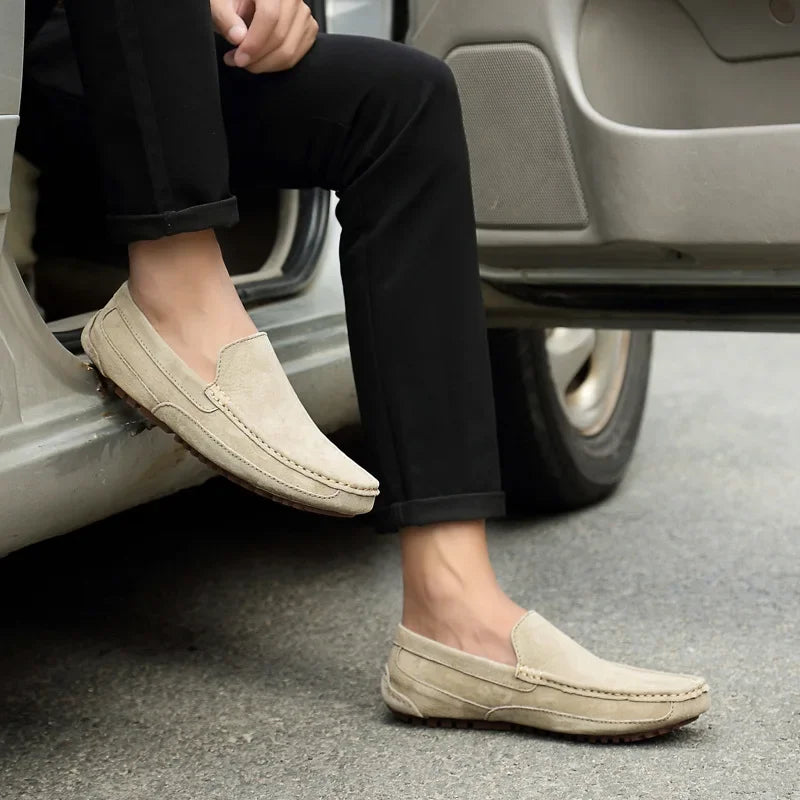 Men’s 2025 Luxury Suede Boat Loafers