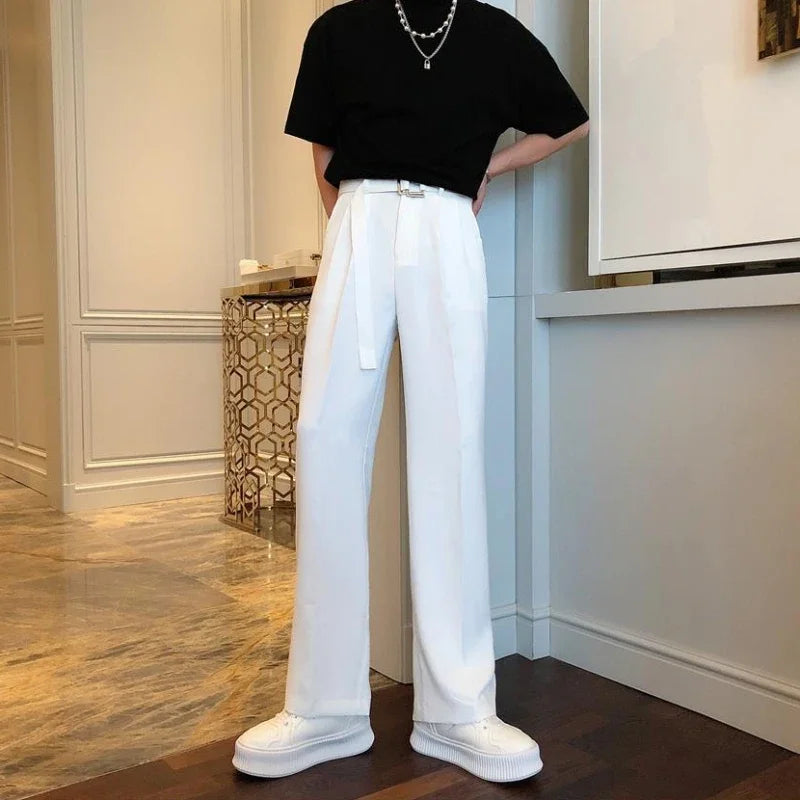 Men's Plus Size White Suit Pants – Formal Trousers