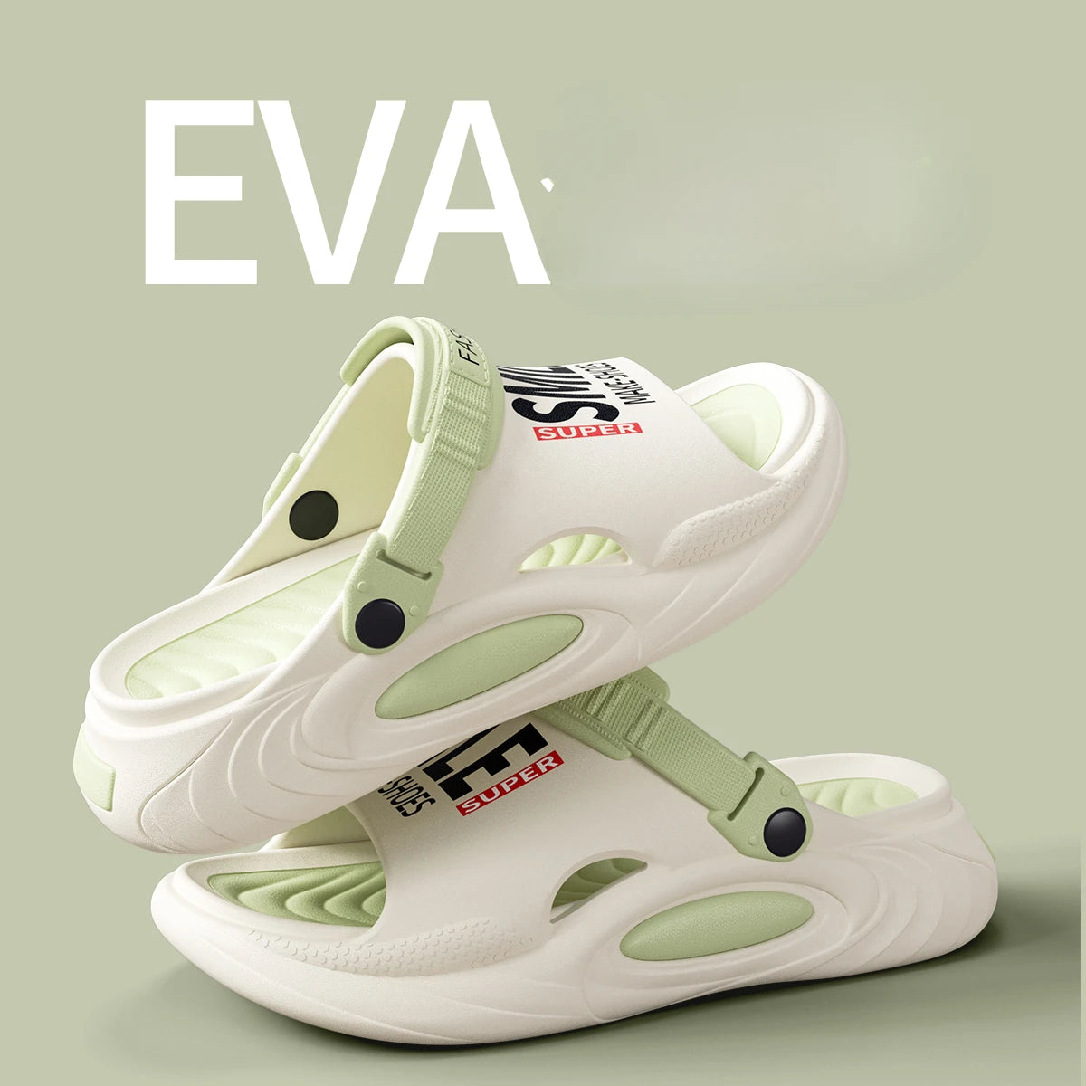 Unisex Thick Sole Pain Relief Shower Slippers