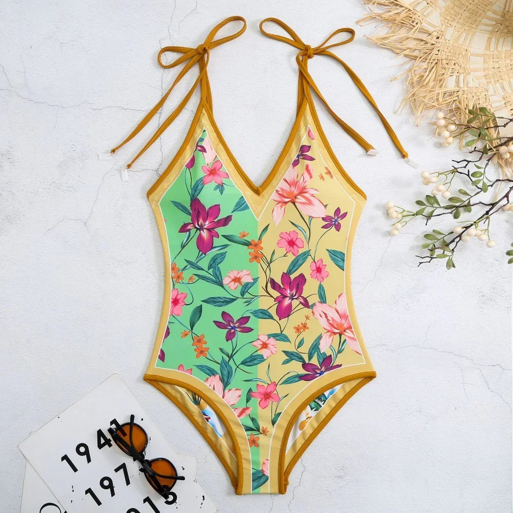 Vintage Bandage Swimsuit
