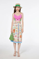Women's Crop Top & Skirt Set