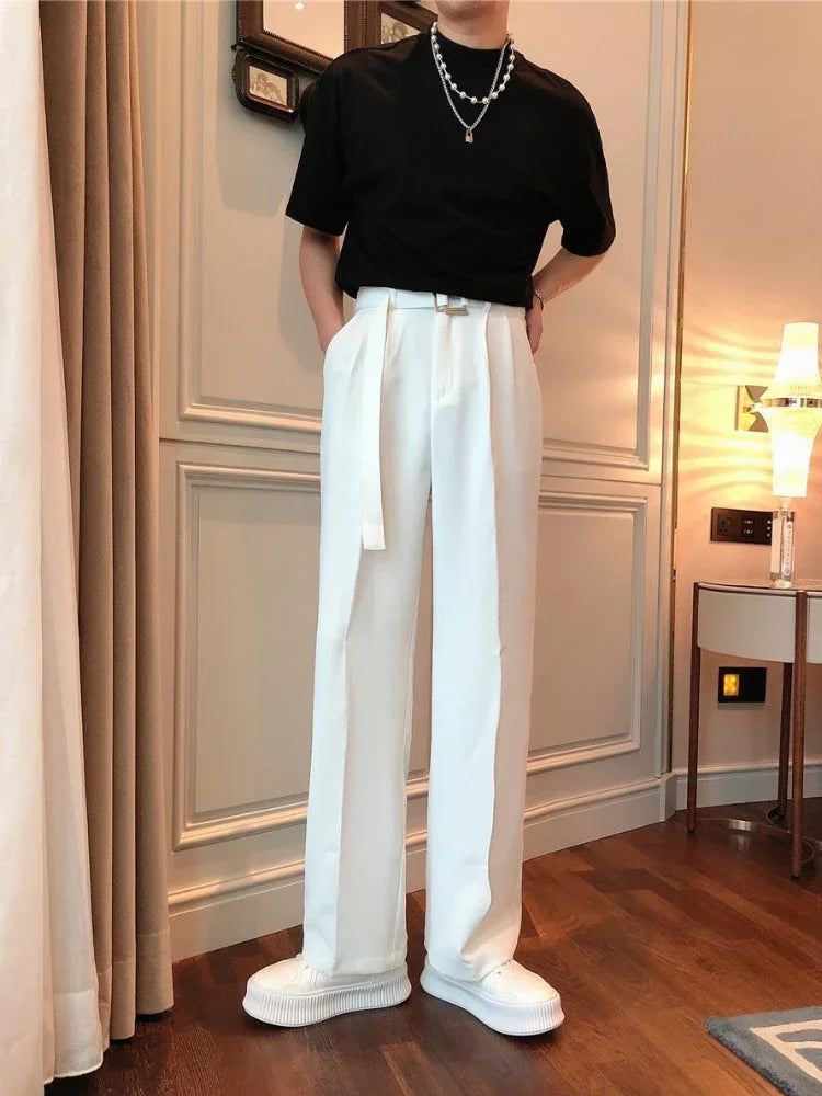 Men's Plus Size White Suit Pants – Formal Trousers