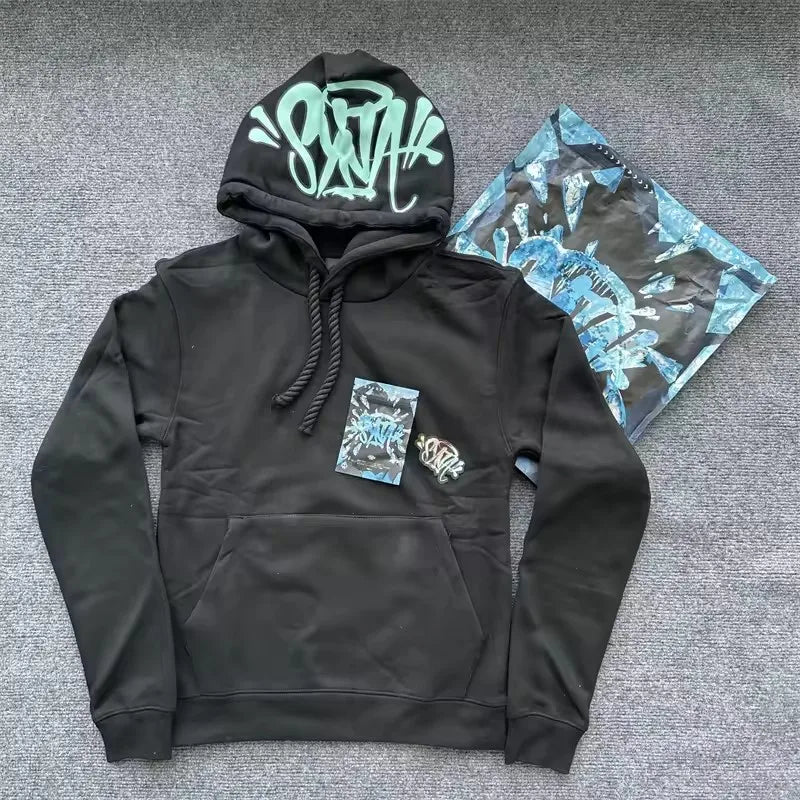 Men Cotton Hoodies Jogger Set