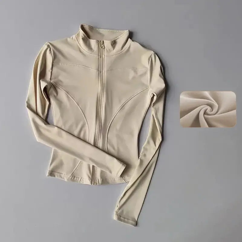 Women Quick Dry Zipper Sports Jacket