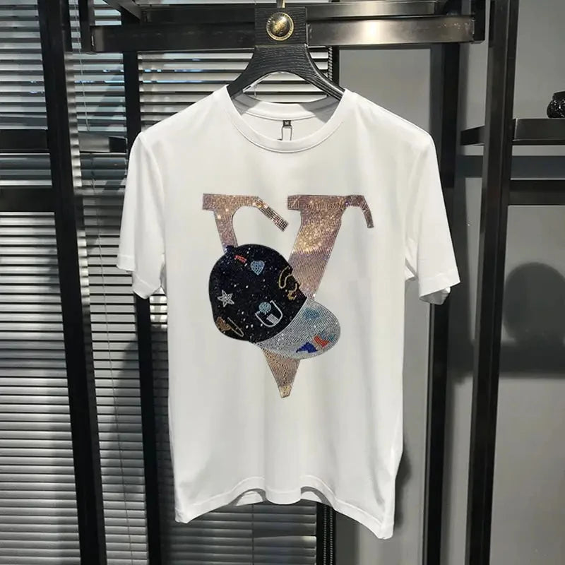 Men's Plus Size Hip-Hop T-Shirt – Cartoon Print
