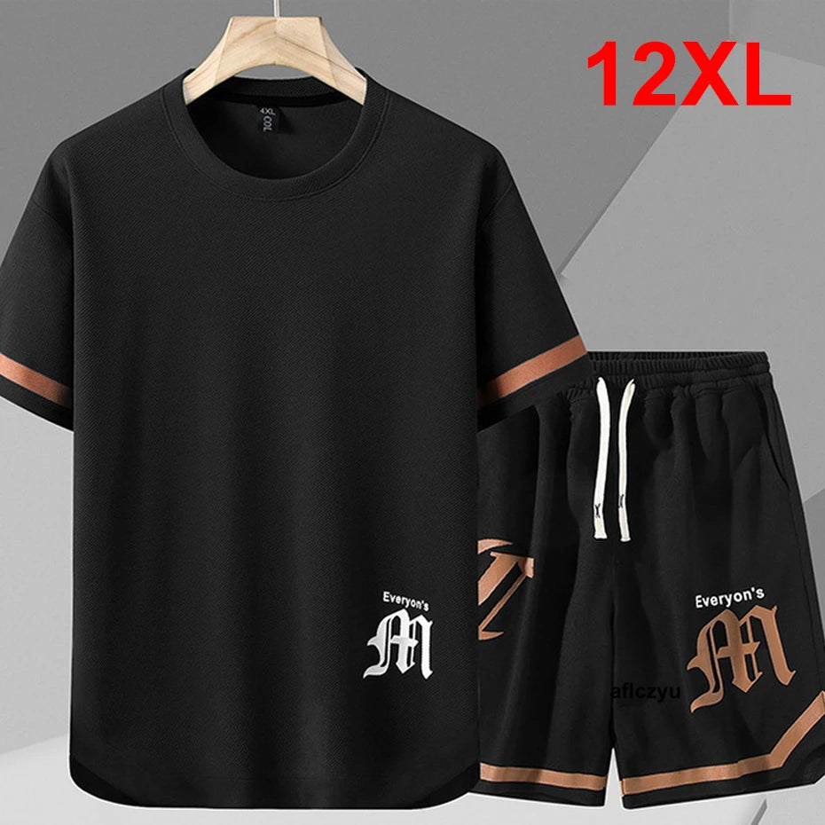 Men’s Plus Size 12XL Summer Set