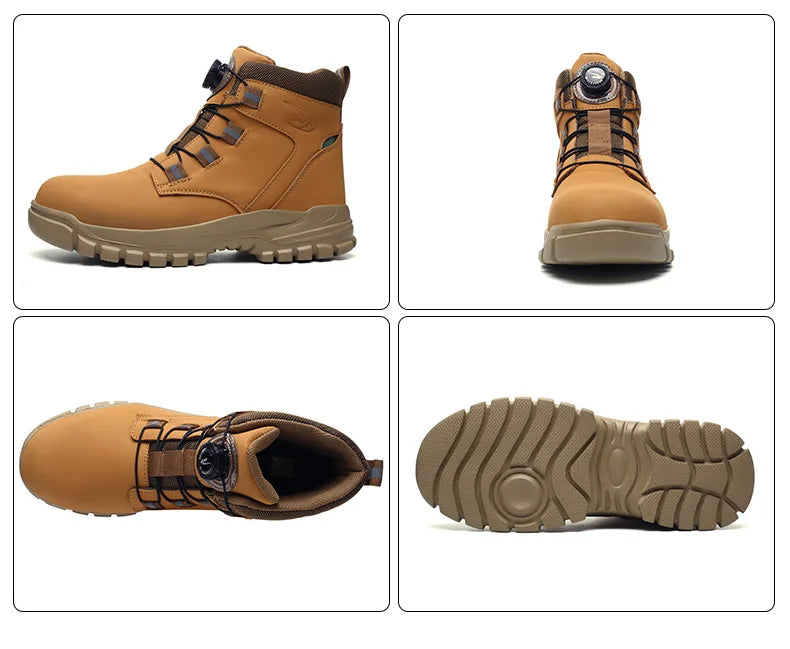 Men Waterproof Safety Work Boots