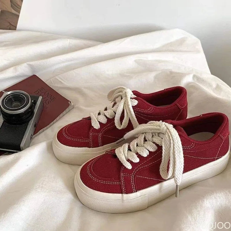 Women Canvas Shoes Flat Casual Sneakers