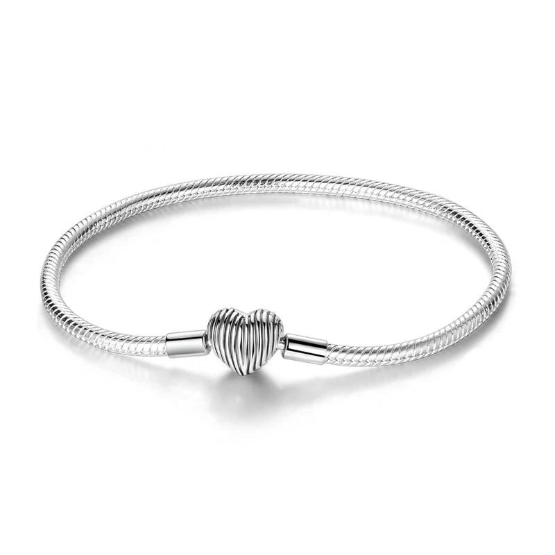 Sterling Silver Heart Bracelet
