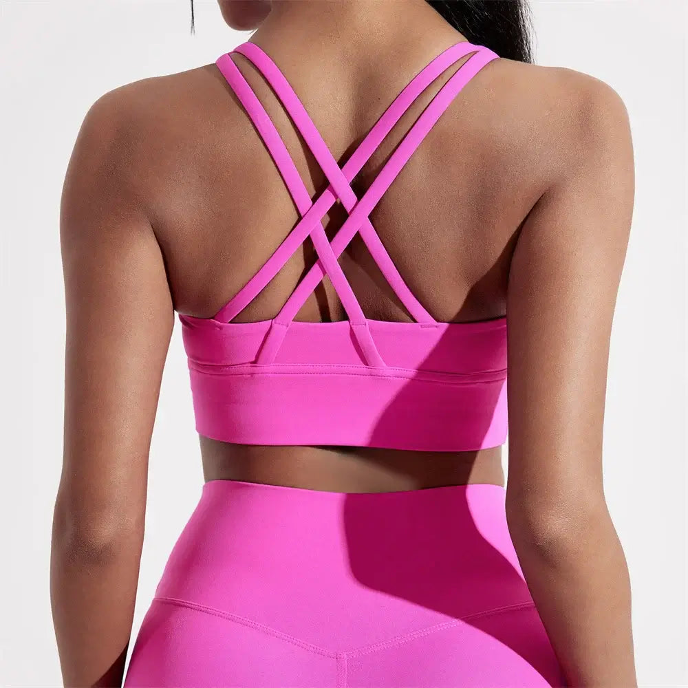 Women Cross Back Training Sports Bra