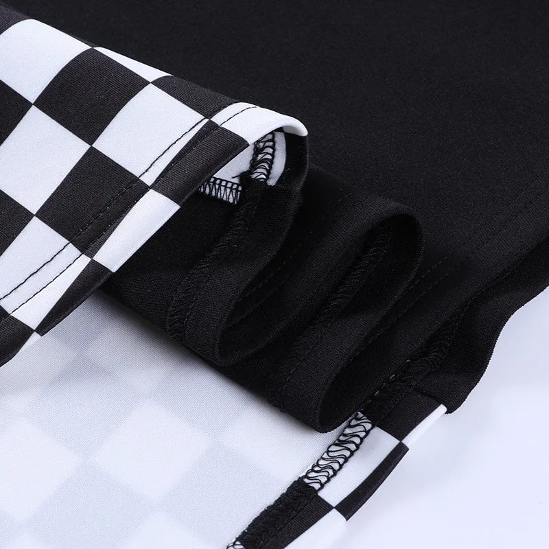 Women Colorblock Pleated Skirt