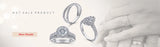 925 Sterling Silver Zircon Ring Set