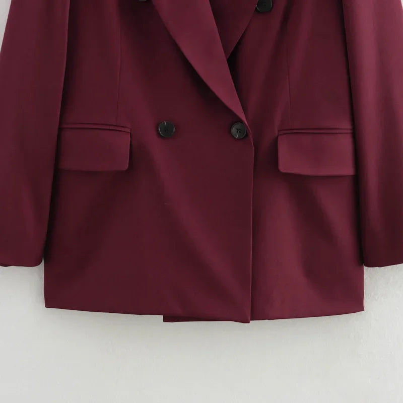 Formico™ – Straight Oversized Office Blazer (Elegant, Tailored Vintage)