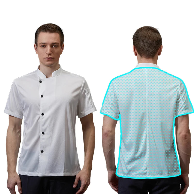 Plus Size Chef's Suit – Unisex Summer Kitchen Wear