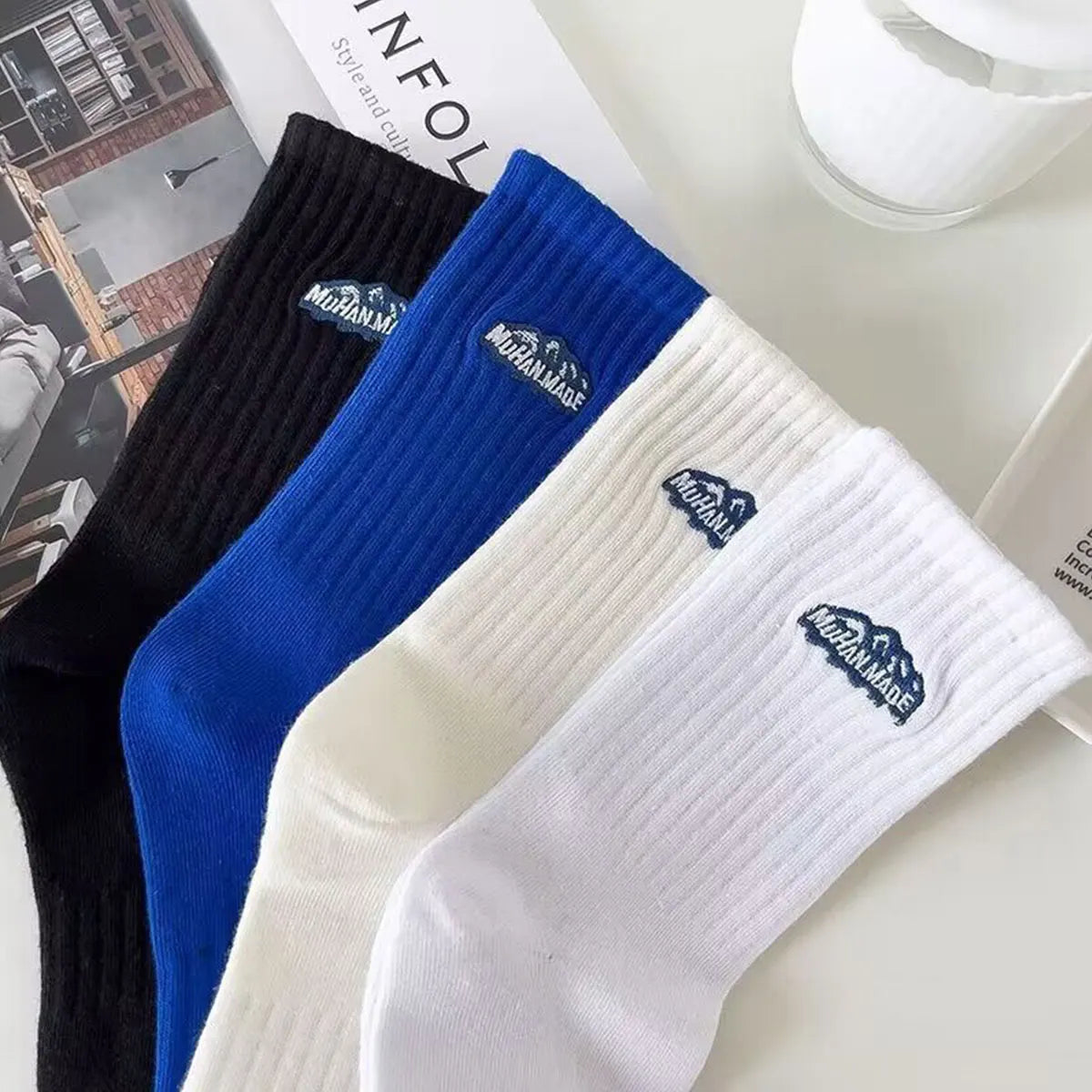Unisex Sports Socks 4 Pairs