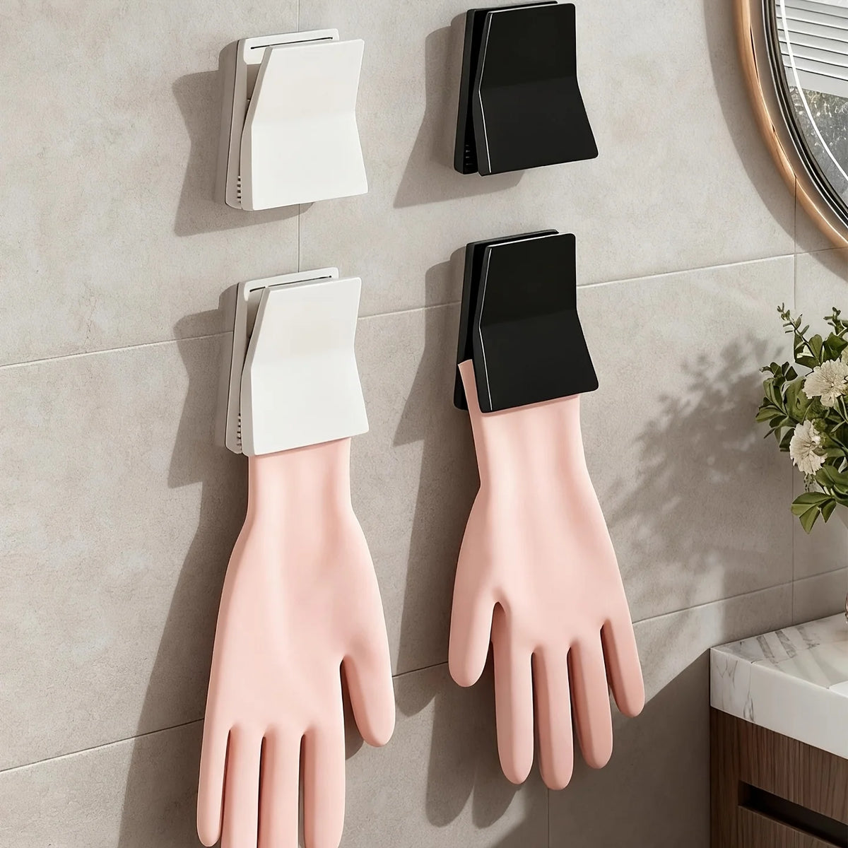 Kitchen Glove & Towel Holder – Wall-Mount Organizer
