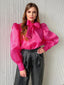 Aurora Organza Bow Blouse