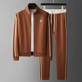 Men's Embroidered Sports Jacket & Pants Set