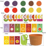 Kids Pretend Play Kitchen Food Basket Set