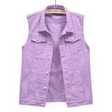Elegant Vintage Denim Vest for Women