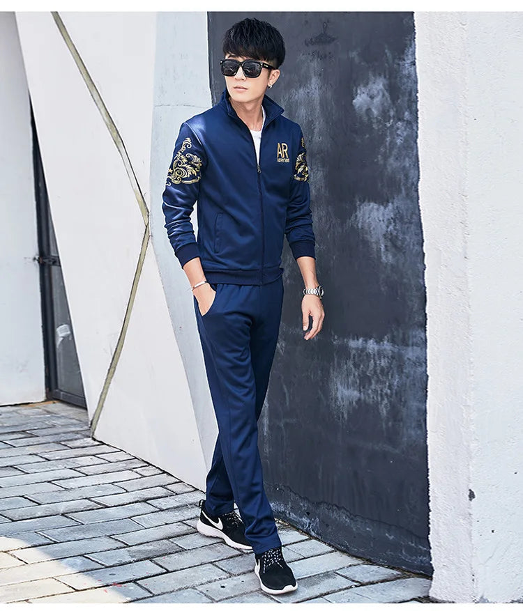 Men’s Plus Size Autumn Tracksuit Set