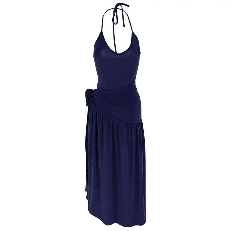 Women's 2-Piece Bodysuit and Skirt Set – Sexy Summer Knitted Party Outfit