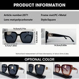 Premium Oversized Square Sunglasses for Women & Men