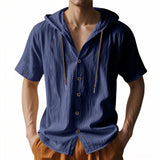 Urban Hooded Button Shirt