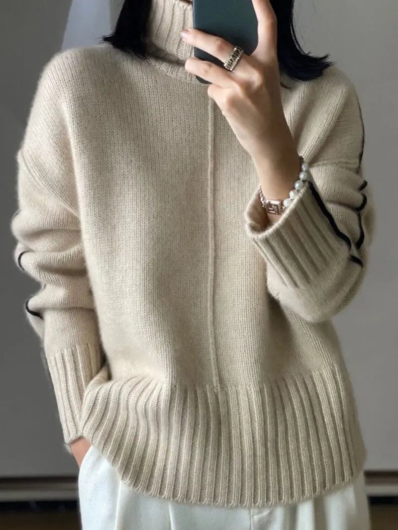 Women's Cashmere Turtleneck Sweater
