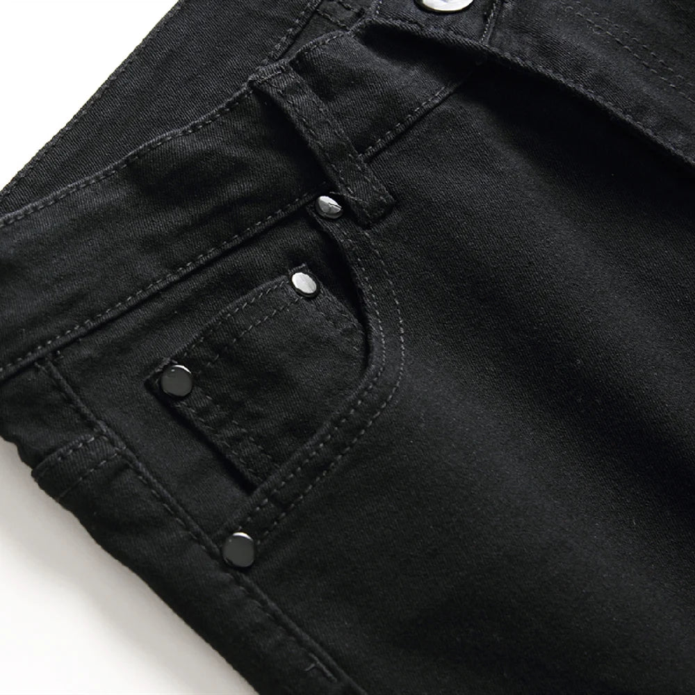 Men’s Ripped Biker Skinny Jeans