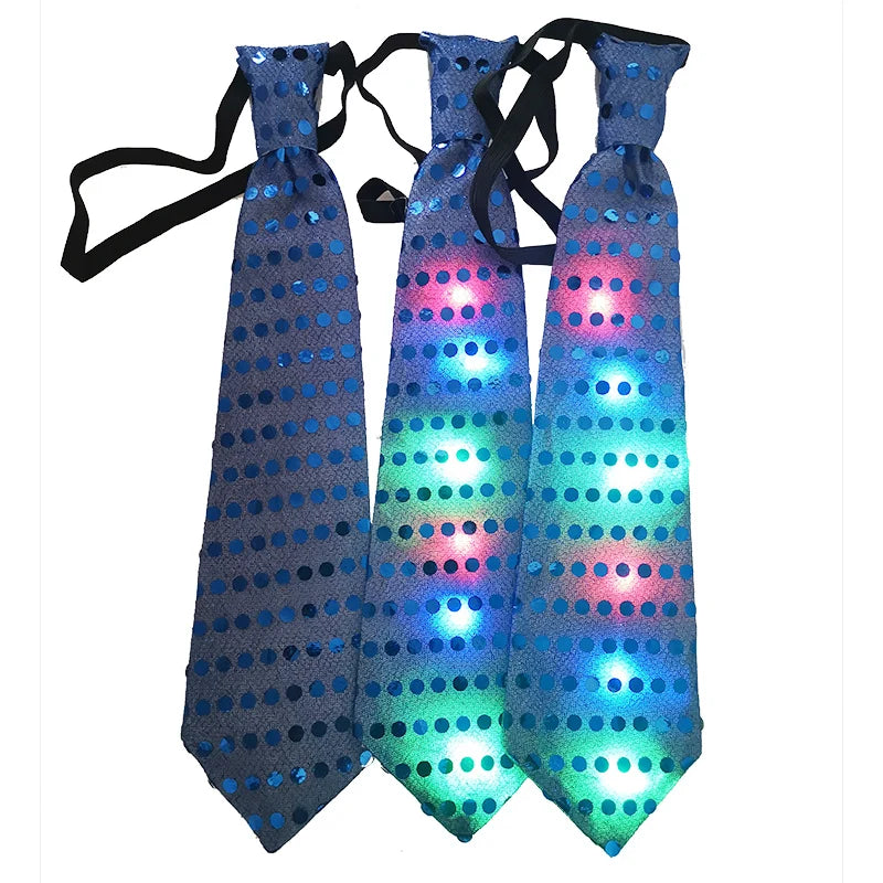 LED Flashing Party Tie
