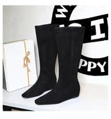 Korean Suede Knee High Boots