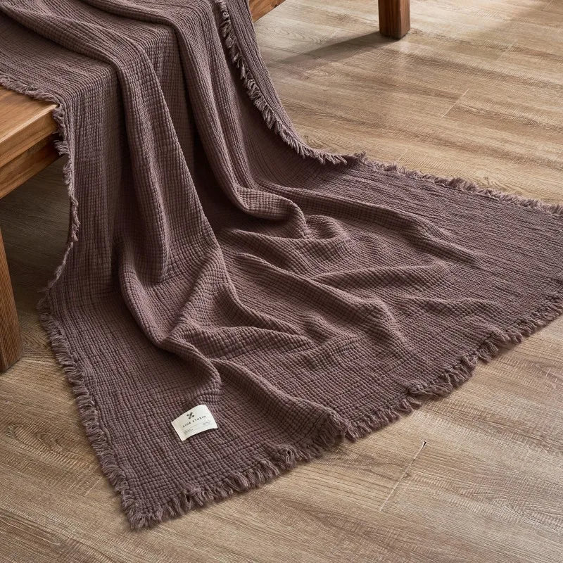 Soft Cotton Throw Blanket