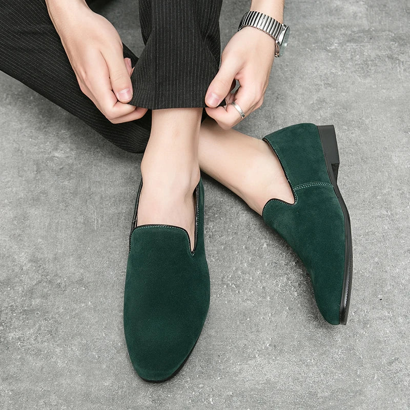 Men’s Suede Driving Mules