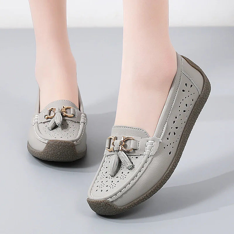 Round Toe Nurse Loafers – Soft Sole & Non-slip 2025