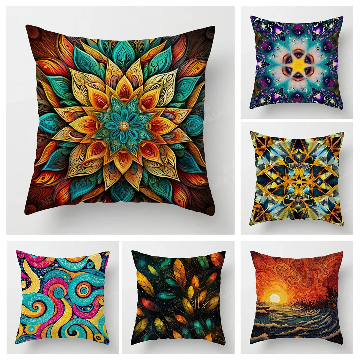 Abstract Sofa Pillow Cover