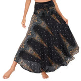 Women Vintage Plaid Button Midi Skirt