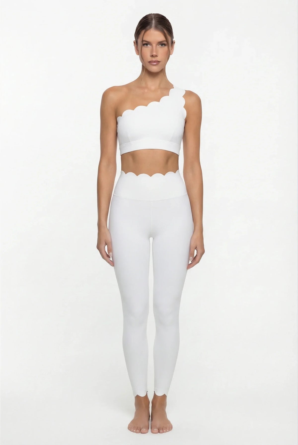 Blush One-Shoulder Yoga Set