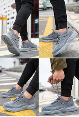 Men Lightweight Safety Work Shoes