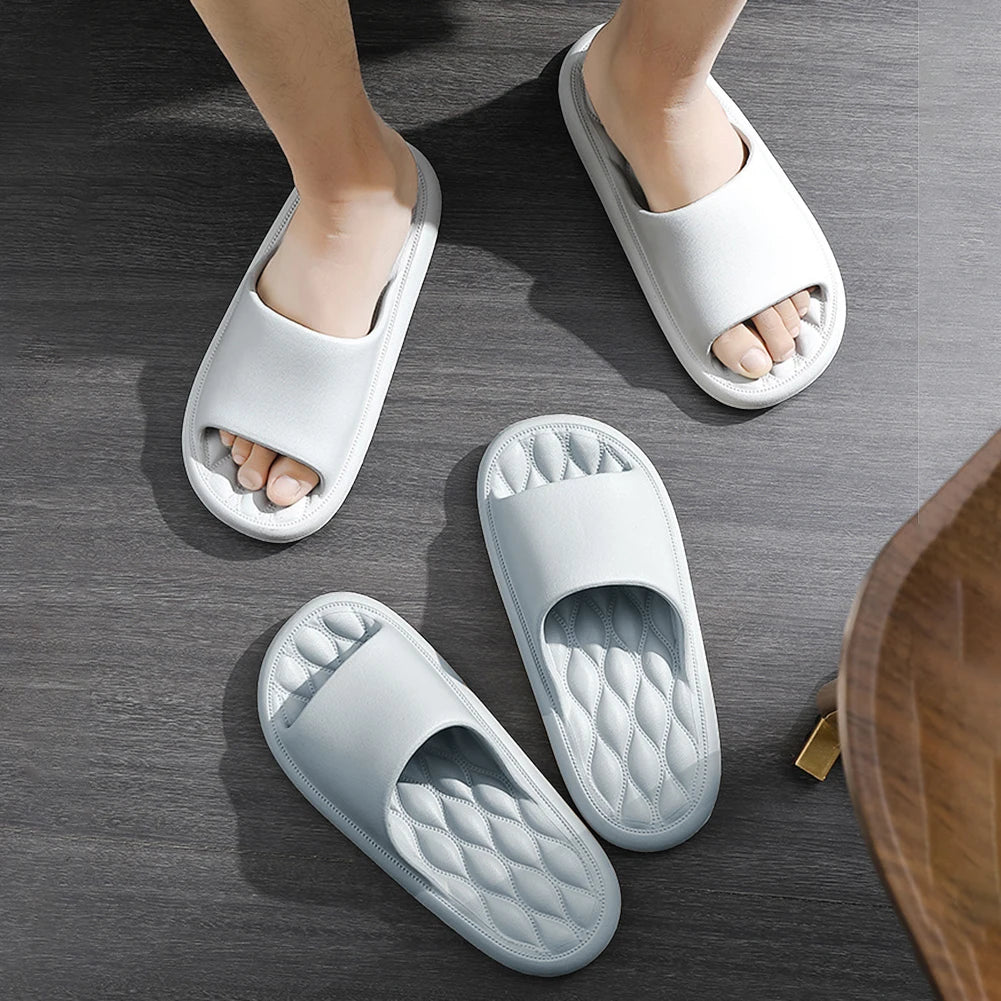 Men EVA Thick Platform Bathroom Slippers