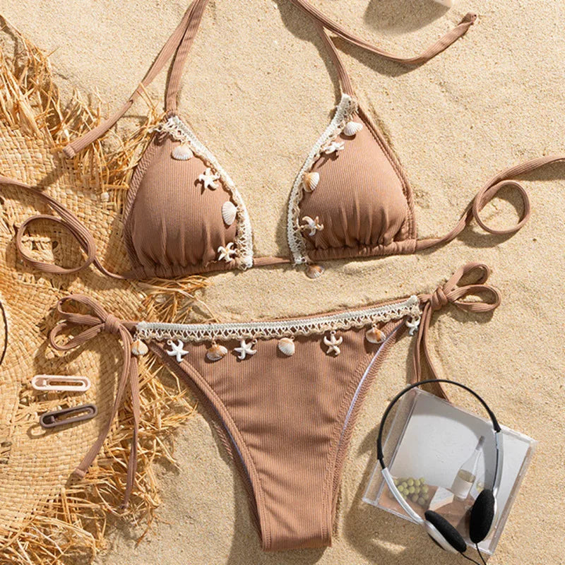 Sexy White Bikini Set