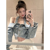 Women’s Vintage Sleeveless Denim Vest Streetwear